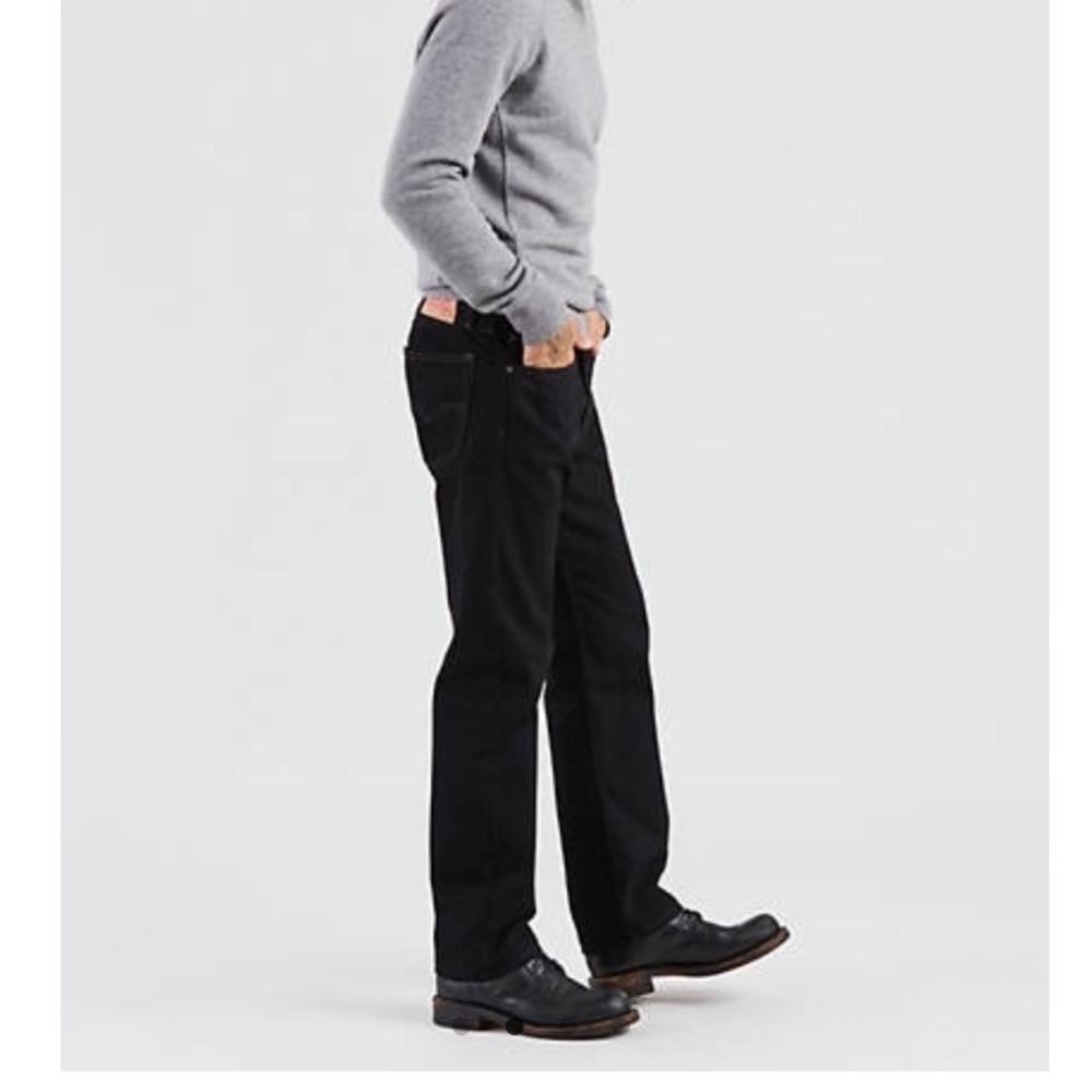 Levi’s Black 505 Regular Fit Jeans 36X32